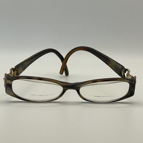 Vintage Gucci GG 3009 SVF Tortoise Horsebit Eyeglass Frames Made in Italy Authen - Picture 6 of 13